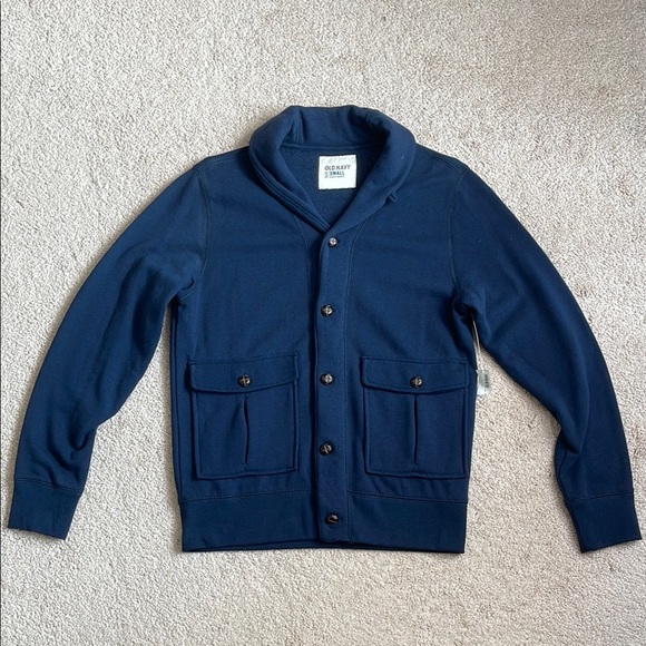 Old Navy Other - Old Navy Blue Cardigan Sweater with Shawl Collar